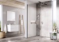 Ravak Walk-In Wall zuhanyfal 80 cm, fekete profillal