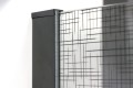 Roltechnik Calida CI TWF 1200 Walk In zuhanyfal 120 cm, fekete kerettel, nyomtatott mintás üveggel