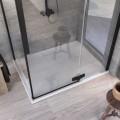 Kolpa San Drop 80x100 cm szögletes, akril zuhanytálca, lapos, beépíthető változat, színazonos