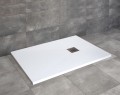 Radaway Kios C 150x80 cm szögletes, aszimmetrikus, lapos, műmárvány zuhanytálca, 4 színben vá