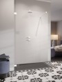 Radaway Essenza Pro Walk In zuhanyfal, átlátszó üveggel, fekete vagy fehér profillal