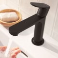 Hansgrohe Rebris S mosdócsaptelep 80 CoolStart, automata lefolyógarnitúrával, fekete