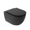 Arezzo Design Arizona Vortex Rimless-perem nélküli fali WC, fekete AR-701B
