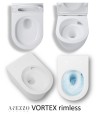Arezzo Design Arizona Vortex Rimless-perem nélküli fali WC, fekete AR-701B