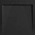 Arezzo Design Stone 90x90 cm kőhatású, lapos, csúszásmentes öntöttmárvány zuhanytálca, 4 s