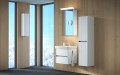 Tboss Milla 60 komplett fürdőszobabútor szett, alsó bútor Roca mosdóval, felső tükrös szekr