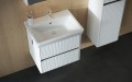 Tboss Milla 60 komplett fürdőszobabútor szett, alsó bútor Roca mosdóval, felső tükrös szekr