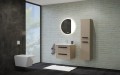 Tboss Ohana 60 alsó fali fürdőszobabútor 2 fiókkal, kerámia mosdóval, 3 féle fogantyúval, 3