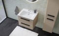 Tboss Ohana fali fürdőszobabútor 2 fiókkal, kerámia mosdóval, 3 féle fogantyúval, 33 színbe