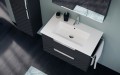Tboss Quarto alsó fürdőszobabútor 2 fiókkal, kerámia mosdóval, 3 féle fogantyúval és 33 sz