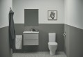 Ideal Standard Tesi monoblokk WC csésze, hátsó kifolyású, Aquablade öblítéssel, rejtett rög