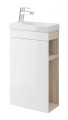 Cersanit Smart 40 cm fürdőszobabútor fényes fehér színben + Cersanit Como 40 cm mosdó CSOMAGA