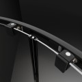 Radaway Premium Pro Black KDD 80x80 cm szögletes zuhanykabin, dupla tolóajtóval, átlátszó üve