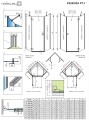 Radaway Essenza PTJ ötszögletű zuhanykabin, nyíló ajtóval, 5 különleges színben választhat