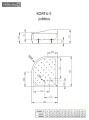 Radaway Korfu E 120x90 cm íves, aszimmetrikus, akril zuhanytálca előlappal, lábbal + ajándék s