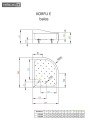 Radaway Korfu E 120x90 cm íves, aszimmetrikus, akril zuhanytálca előlappal, lábbal + ajándék s