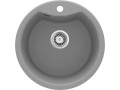 Deante Solis 48 cm kerek gránit mosogató, 1 medence, 2 színben: metallic grey, graphite