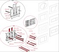 Alcaplast M370 nyomólap, falba építhető WC tartályokhoz, fehér