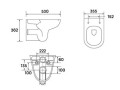 Wellis Bella Rimless - perem nélküli fali WC + Bella Slim lecsapódásmentes WC ülőke szett - KI