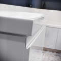 Cersanit Moduo fali, alsó fürdőszobabútor 45 cm-es mélységgel + kerámia mosdó, magasfényű