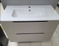 Savini Comfort 80 fürdőszoba alsó bútor + kerámia mosdó Intonaco Almond színben 80 cm
