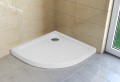 H2O Comfort A 90x90 cm zuhanykabin, króm profillal + Nero A Slim lapos zuhanytálca + ST620 zuhanyt