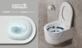Cersanit Intro Pro perem nélküli fali WC Tornádó öblítéssel + lecsapódásmentes WC ülőke S