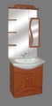 Guido Porcelán S-modell-65 komplett fürdőszoba bútor, sima tükörrel, mosdó kagylóval