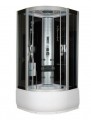 Sanimix Hidromasszázs zuhanykabin elektronikával100x100x222 cm, negyedköríves, zuhanytálcával