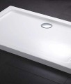 Besco Alpina Slim (alacsony) téglalap 100x80x5,5 cm akril zuhanytálca