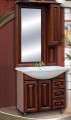 Guido Barokk 76 komplett fürdőszoba szekrény, alsó, felső résszel, fazettás tükörrel, mosd