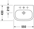 Duravit D-Code 55 cm-es mosdó