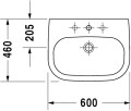 Duravit D-Code 60 cm-es mosdó