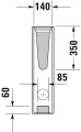 Duravit D-Code mosdóláb 55, 60, 65 cm-es mosdókhoz