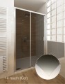Sanipro Denver 80 cm íves, keret nélküli zuhanykabin, nyíló ajtóval