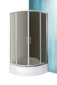 Sanipro Madison Neo 90 cm íves, keretes, görgős zuhanykabin