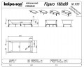 Kolpa San Figaro 160x80 cm egyenes akril kád, beépíthető változatban