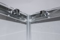 Roltechnik Project Line OBS2 90x90 cm szögletes, keretes zuhanykabin, tolóajtókkal, átlátszó 