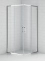 Roltechnik Project Line OBS2 90x90 cm szögletes, keretes zuhanykabin, tolóajtókkal, átlátszó 