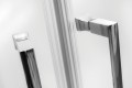 Besco Modern 100x80x185 cm íves aszimmetrikus zuhanykabin, 3 féle üveggel választható