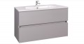 Wellis Elois Grey 80 komplett fürdőszobabútor, fényes világosszürke színben