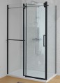 Kolpa San Virgo TK Black zuhanykabin 120x80 cm, univerzális (megfordítható)