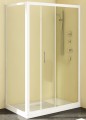 Kolpa San SQ Line TS 80 cm fix oldalfal zuhanyajtóhoz, fehér keret, átlátszó üveg