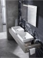 Geberit VariForm pultra ültethető mosdó, szögletes 55 cm
