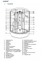 Sanimix Hidromasszázs zuhanykabin elektronikával100x100x222 cm, negyedköríves, alacsony tálcáv