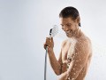 Hansgrohe Croma Select E Vario-Porter fehér-króm kézi zuhanyszett 26425400