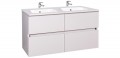 Wellis Elois 120 komplett fürdőszobabútor, fényes fehér színben