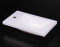 Wellis Almeria 40 fürdőszobabútor, öntött márvány kézmosóval, fényes fehér színben