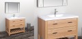 Wellis Soria 90 cm 2 fiókos fürdőszoba szekrény, alsó polccal, öntött márvány mosdóval, T