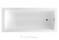 M-Acryl Viva 150x70 cm egyenes akril kád + vízszintező kádláb